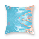 Geometric Marble Print Cushion Cover 45x45cm for Home Decor by Ljojo