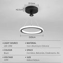 Modern LED Circular Pendant Light for Corridor and Bedroom Decor by Ljojo