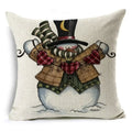 Christmas Santa Claus Pillowcase: Ljojo Linen Decoration for Car Sofa 45cm * 45cm