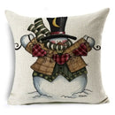 Christmas Santa Claus Pillowcase: Ljojo Linen Decoration for Car Sofa 45cm * 45cm