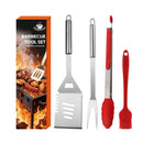 Ljojo 21-Piece BBQ Tool Set, Stainless Steel, Outdoor Grill Bag