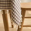 Geometric Cotton Tablecloth by Ljojo: Checkered Kitchen, Wedding & Holiday Decor
