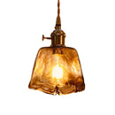 Ljojo Vintage Industrial Pendant Light Glass Chandelier for Dining Room Industrial Style Lighting