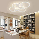 Ljojo LED Gloss Ceiling Light Ring with Remote Control Dimmable Lamp