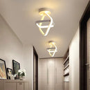 Modern LED Dimmable Ceiling Light 2 Ring Creative Living Room Hallway Balcony Office Lighting by Ljojo