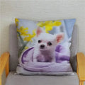 Chihuahua Dog Printed Cushion Cover by Ljojo for Home Decor