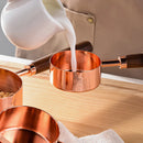 Ljojo Measuring Spoons & Cups Set Wood Handle Stainless Steel Baking Tools