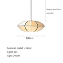Nordic Wabi Sabi Fabric Pendant Light for Living Room by Ljojo