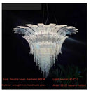Ljojo Luxe Murano Crystal Chandelier for Villa Staircase Hall & Living Room