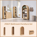 Ljojo™ Arched 8-Tier Shoe Cabinet with Adjustable Shelves
