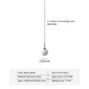 Ljojo LED Glass Ball Chandelier: Nordic Hanging Pendant Lamp for Dining, Bar, & Home Decor