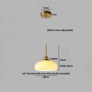 Ljojo Milky White Resin LED Pendant Light for Home Decor