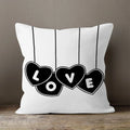 Ljojo LOVE Print Cushion Cover for Home Decor
