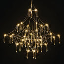 Ljojo Luxury Crystal Chandelier for High Floors with Starlight LED Lighting