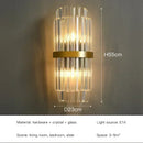 Ljojo LED Crystal Wall Lamps: Luxury Gold Wall Sconces for Home Art Decor & Bedside Lighting
