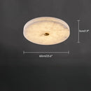 European Round Marble Alabaster Ceiling Lamp for Living Room - Ljojo