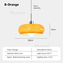Bauhaus Glass Pendant Light Orange/White Chandelier for Living Room by Ljojo