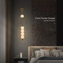 Ljojo Vertical Wall Light Sconce Lamp Acrylic Ball Modern Bedroom Living Room Decor