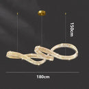 Nordic Luxury LED Crystal Chandelier Pendant Light for Home Decor by Ljojo