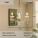 Ljojo Lustre European Crystal Chandelier French Gold Candle Pendant Lights for Home Decor