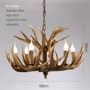 Medieval Wood Branch LED Pendant Chandelier - Stylish Hand-Knitted Design for Home Decor