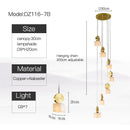 Ljojo Marble Pendant Light for Kitchen Bar Counter Coffee Shop