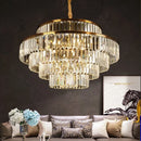 Ljojo Luxury Gold Crystal Chandelier for Living Room Villa Kitchen Decor
