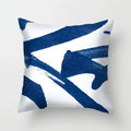 Blue Pattern Cushion Cover 45*45cm Pillowcase for Bedroom Sofa Home Decor by Ljojo