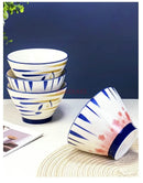 Ljojo 5 Inch Ceramic Rice Porridge Bowl Fruit Salad Breakfast Dim Sum Bowl