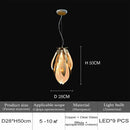 Ljojo LED Glass Chandelier - Full Copper Creative Design for Living Dining Room