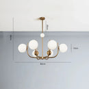 Nordic Glass Led Chandelier for Dining Room Living Room Bedroom Home Decor Lighting - Ljojo