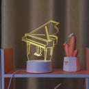 3D Piano Night Light: Monochrome Warm Light Decor - Perfect Christmas or Halloween Gift by Ljojo