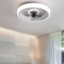 Ljojo 50CM Ceiling Fans Light: Bedroom Living Room Silent Fans Lighting Low Floor Fan Lamp