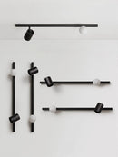 Ljojo Minimalist Designer Black/White Solid Wood Wall Lamp for Living Room and Bedroom
