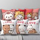 Ljojo 45x45 Cushion Cover, Cute Square Pillowcase, Birthday Wedding Gift
