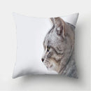 Cute Cat Print Cushion Cover for Sofa Decor by Ljojo
