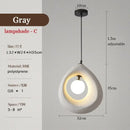 Ljojo Minimalist Led Pendant Light Retro Restaurant Chandelier for Living Room