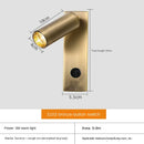 Ljojo LED Wall Lamp Sconce with Switch Black Bronze Creative USB for Bedroom