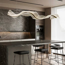 Ljojo Luxury Wave LED Pendant Lamp Acrylic Chandelier for Home Decor