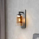 Ljojo Luxury Glass Wall Lamp: Nordic Style Double Art Light for Bedroom Decor