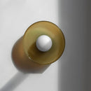 Ljojo Modern Round Glass Ceiling Light Ambient Illumination Indoor Home Decor Fixture