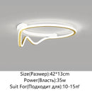 Ljojo LED Ceiling Light: Modern Home Lighting for Living Room Bedroom Dining Study Fixture