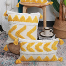 Chenille Tufted Boho Pillow Case with Tassels - Ljojo Brand