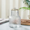 Ljojo™ Clear Glass Large Mouth Vase: Stylish Home Decor, Ideal for Flowers