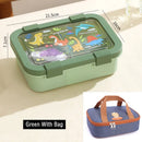 Ljojo 1250ML Cartoon Lunch Box & Soup Bowl Set