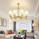 LED Pendant Light American 70s Vintage for Master Bedroom - Cloth Nordic Chandelier by Ljojo