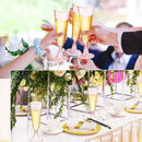 Ljojo 150ml Disposable Champagne Flutes Clear Toasting Glasses for Weddings