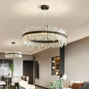 Ljojo Luxury Crystal Chandelier Black Gold LED Modern Home Decoration Dining Room Light
