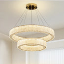 Ljojo Luxury Crystal Pendant Lights Elegant Hanging Chandelier for Dining Living Room Home
