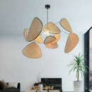 Japanese Style Rattan Chandelier Leaf Wicker Pendant Light for Home - Ljojo